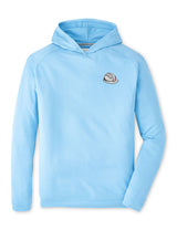 PETER MILLAR GAMEDAY - UNIVERSITY OF ALABAMA - HARD HAT - HOODIES COTTAGE BLUE / S Hard Hat Pine Performance Hoodie