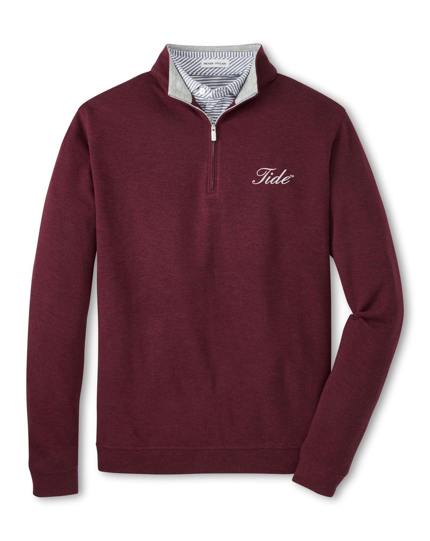 PETER MILLAR GAMEDAY - UNIVERSITY OF ALABAMA - TIDE - 14 ZIPS AUTUMN FOLIAGE / S TIDE CROWN COMFORT PULLOVER