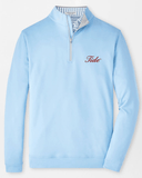 PETER MILLAR GAMEDAY - UNIVERSITY OF ALABAMA - TIDE - 14 ZIPS COTTAGE BLUE / S TIDE PERTH PERFORMANCE 1/4 ZIP