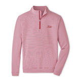 PETER MILLAR GAMEDAY - UNIVERSITY OF ALABAMA - TIDE - 14 ZIPS CRIMSON/WHITE / S TIDE PERTH MINI STRIPE 1/4 ZIP
