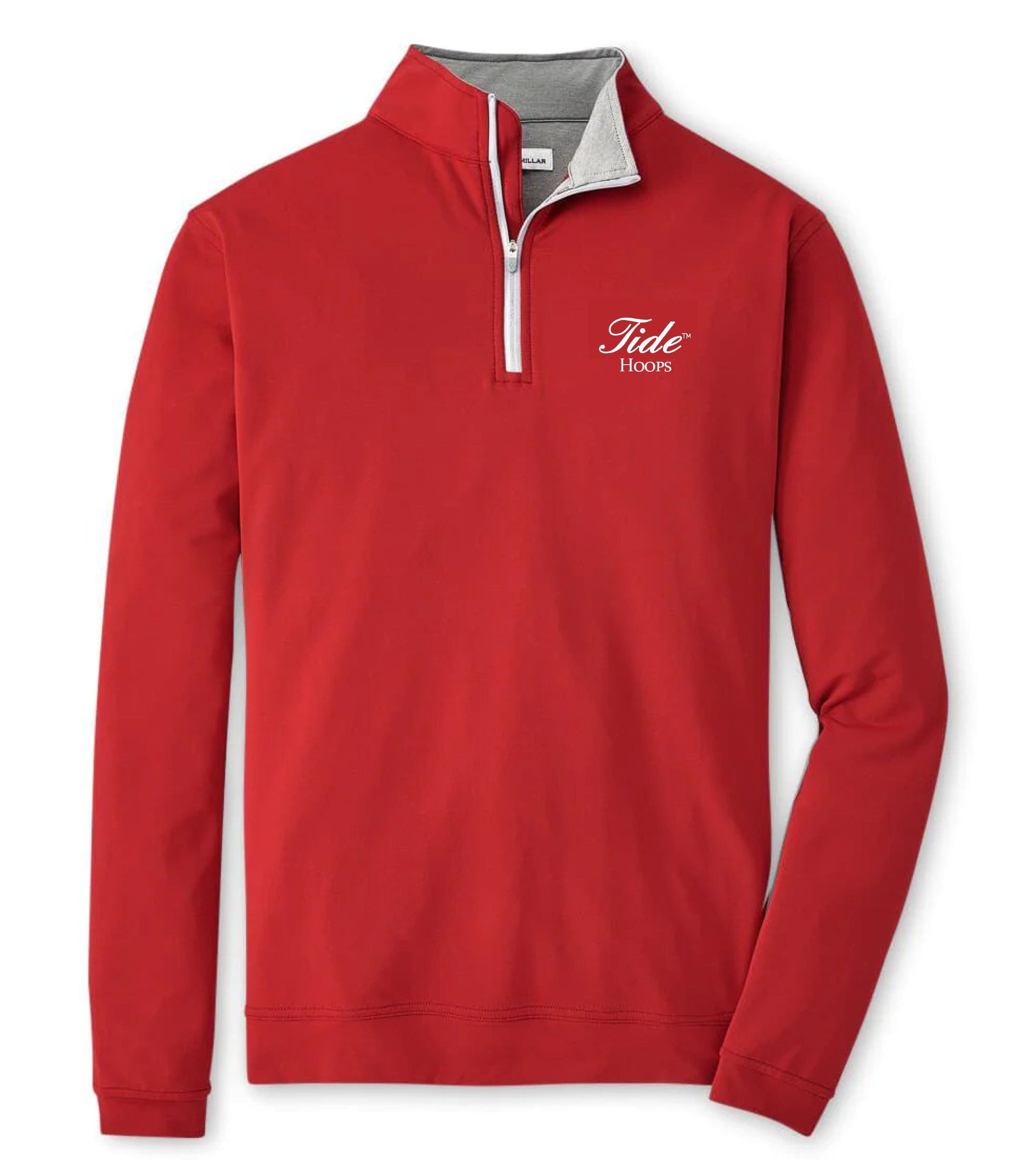 PETER MILLAR GAMEDAY - UNIVERSITY OF ALABAMA - TIDE - 14 ZIPS TIDE HOOPS 1/4 ZIP