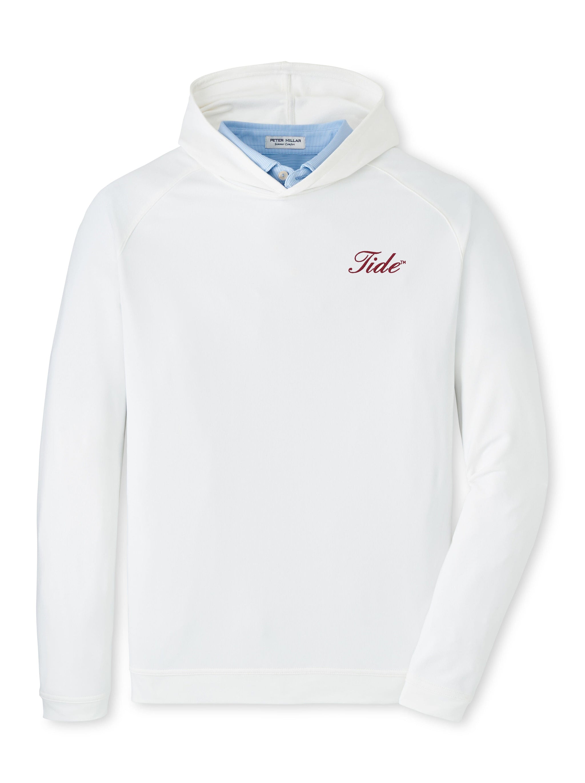 PETER MILLAR GAMEDAY - UNIVERSITY OF ALABAMA - TIDE - HOODIES WHITE / S TIDE PINE PERFORMANCE HOODIE