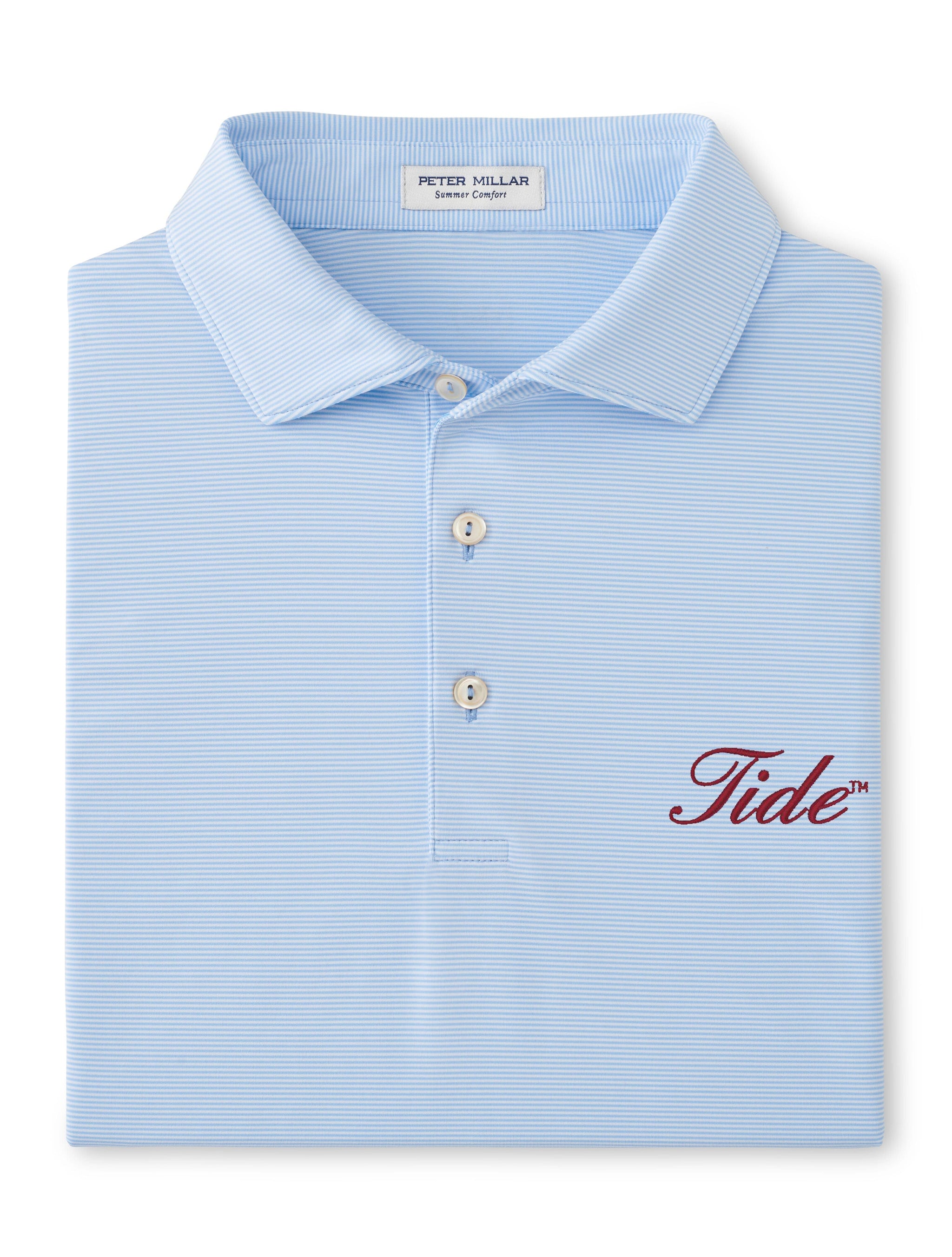 PETER MILLAR GAMEDAY - UNIVERSITY OF ALABAMA - TIDE - POLOS CBLUE / S TIDE JUBILEE PERFORMANCE JERSEY POLO