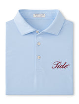 PETER MILLAR GAMEDAY - UNIVERSITY OF ALABAMA - TIDE - POLOS CBLUE / XL TIDE JUBILEE STRIPE PERFORMANCE JERSEY POLO