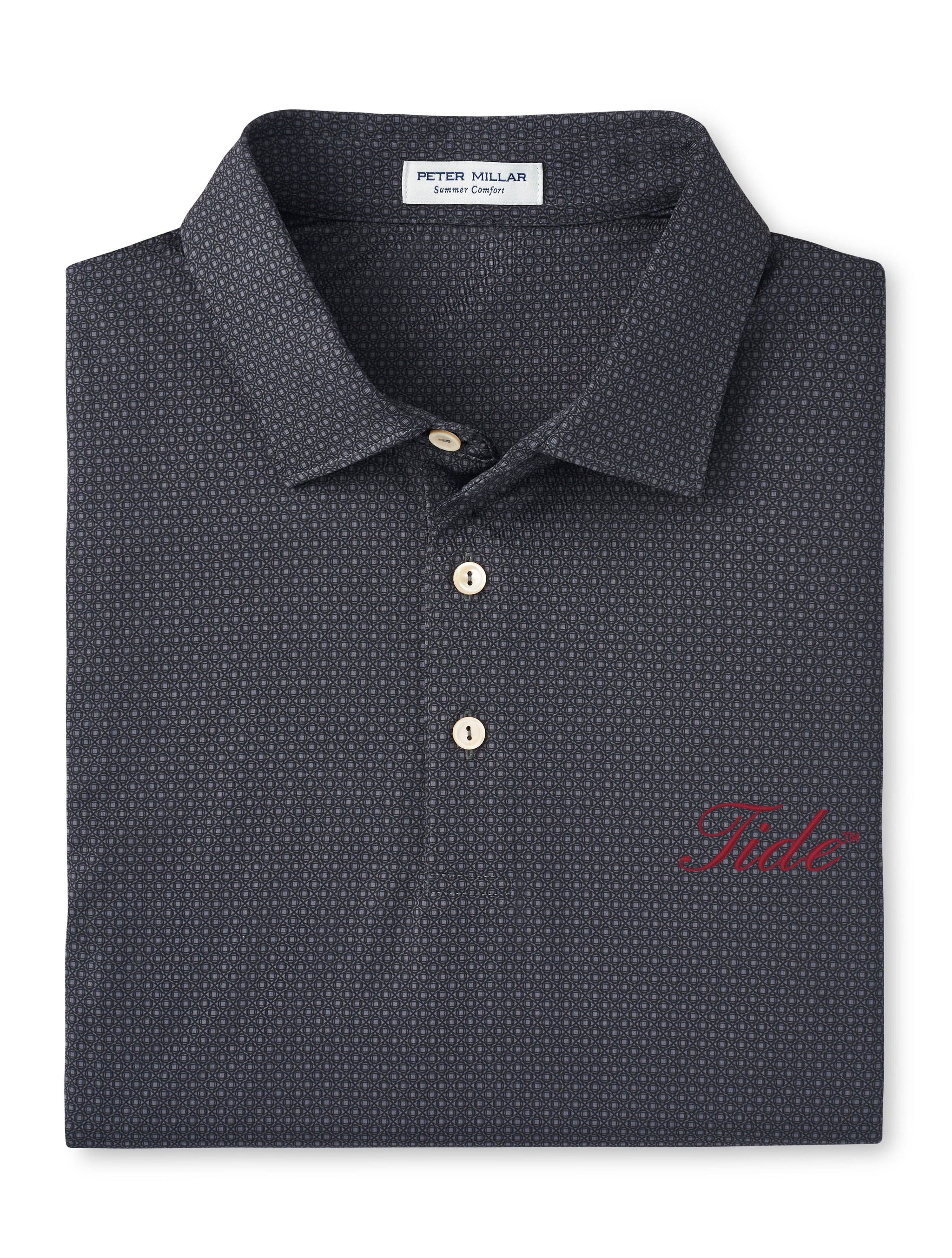 PETER MILLAR GAMEDAY - UNIVERSITY OF ALABAMA - TIDE - POLOS IRON / S TIDE TESSERACT PERFORMANCE POLO