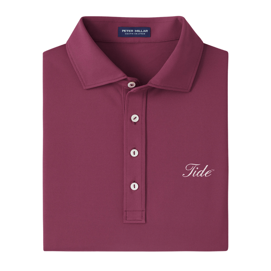 PETER MILLAR GAMEDAY - UNIVERSITY OF ALABAMA - TIDE - POLOS Merlot / M Tide Soul Performance Mesh Polo
