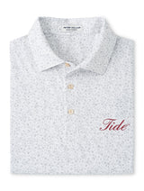 PETER MILLAR GAMEDAY - UNIVERSITY OF ALABAMA - TIDE - POLOS WHITE/GALE GREY / S TIDE BLITZ PERFORMANCE JERSEY POLO