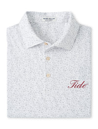 PETER MILLAR GAMEDAY - UNIVERSITY OF ALABAMA - TIDE - POLOS WHITE/GALE GREY / S TIDE BLITZ PERFORMANCE JERSEY POLO