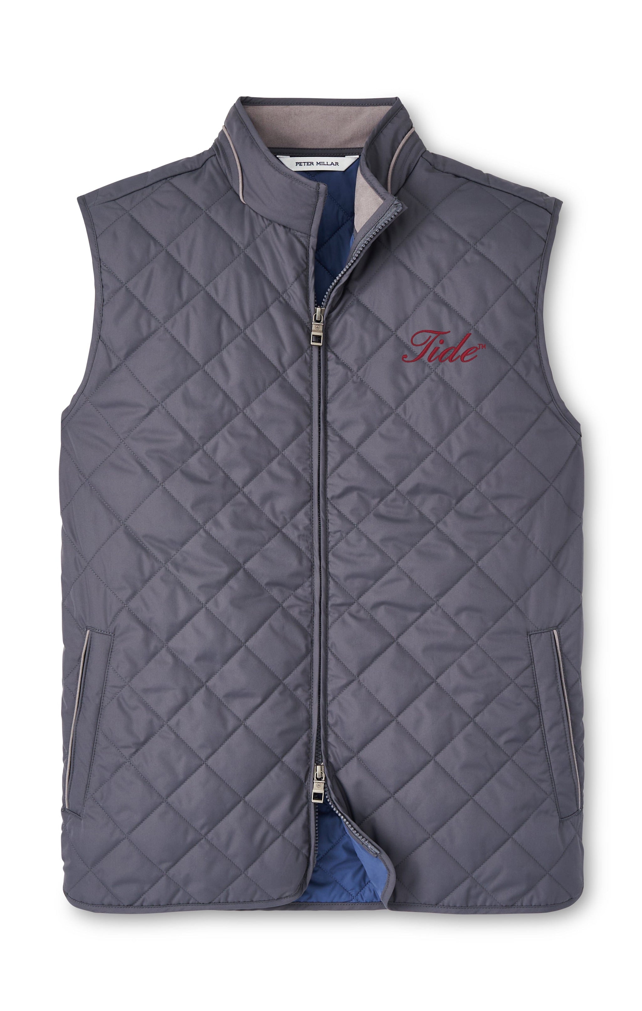 PETER MILLAR GAMEDAY - UNIVERSITY OF ALABAMA - TIDE - VESTS IRON / S TIDE ESSEX VEST