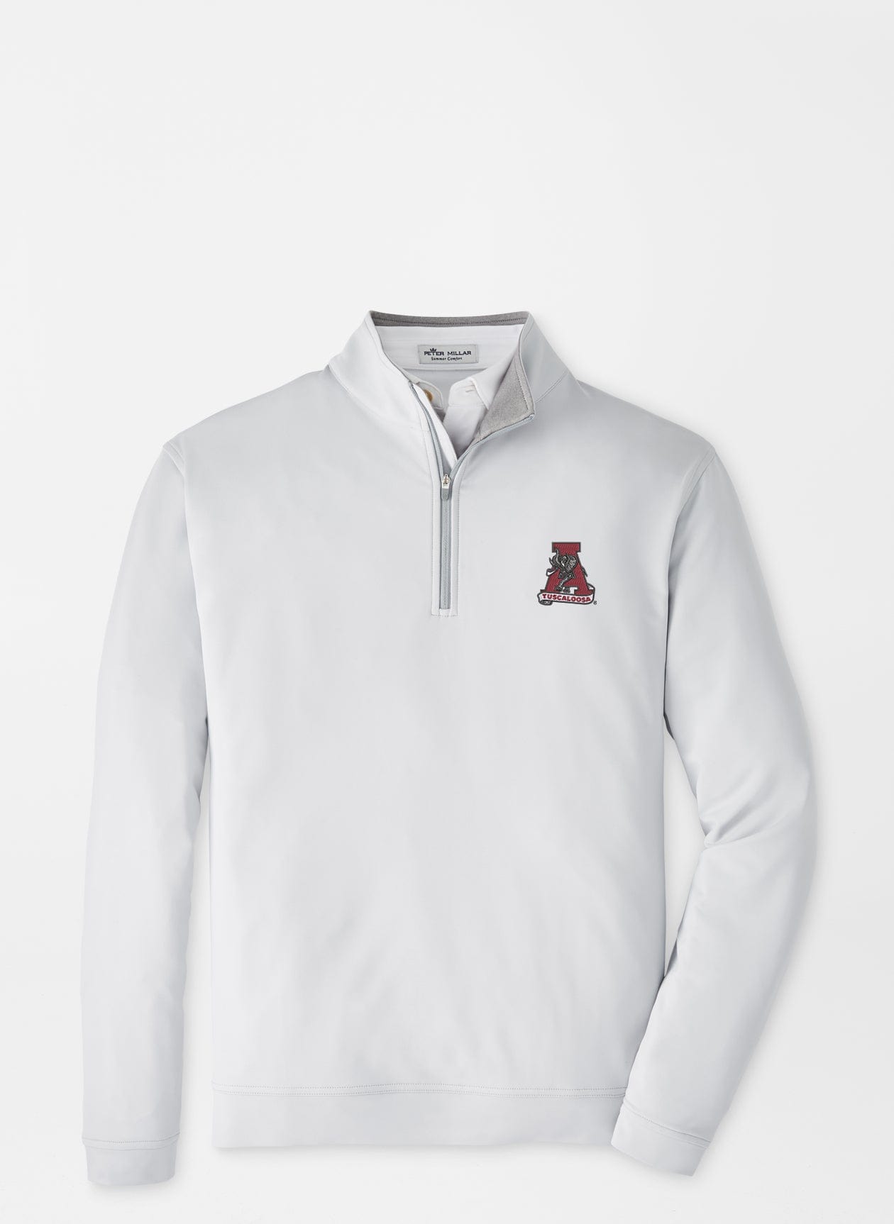 PETER MILLAR GAMEDAY - UNIVERSITY OF ALABAMA - TUSCALOOSA VAULT A - 14 ZIPS BRI GREY / S TUSCALOOSA VAULT PERTH PERFORMANCE 1/4 ZIP