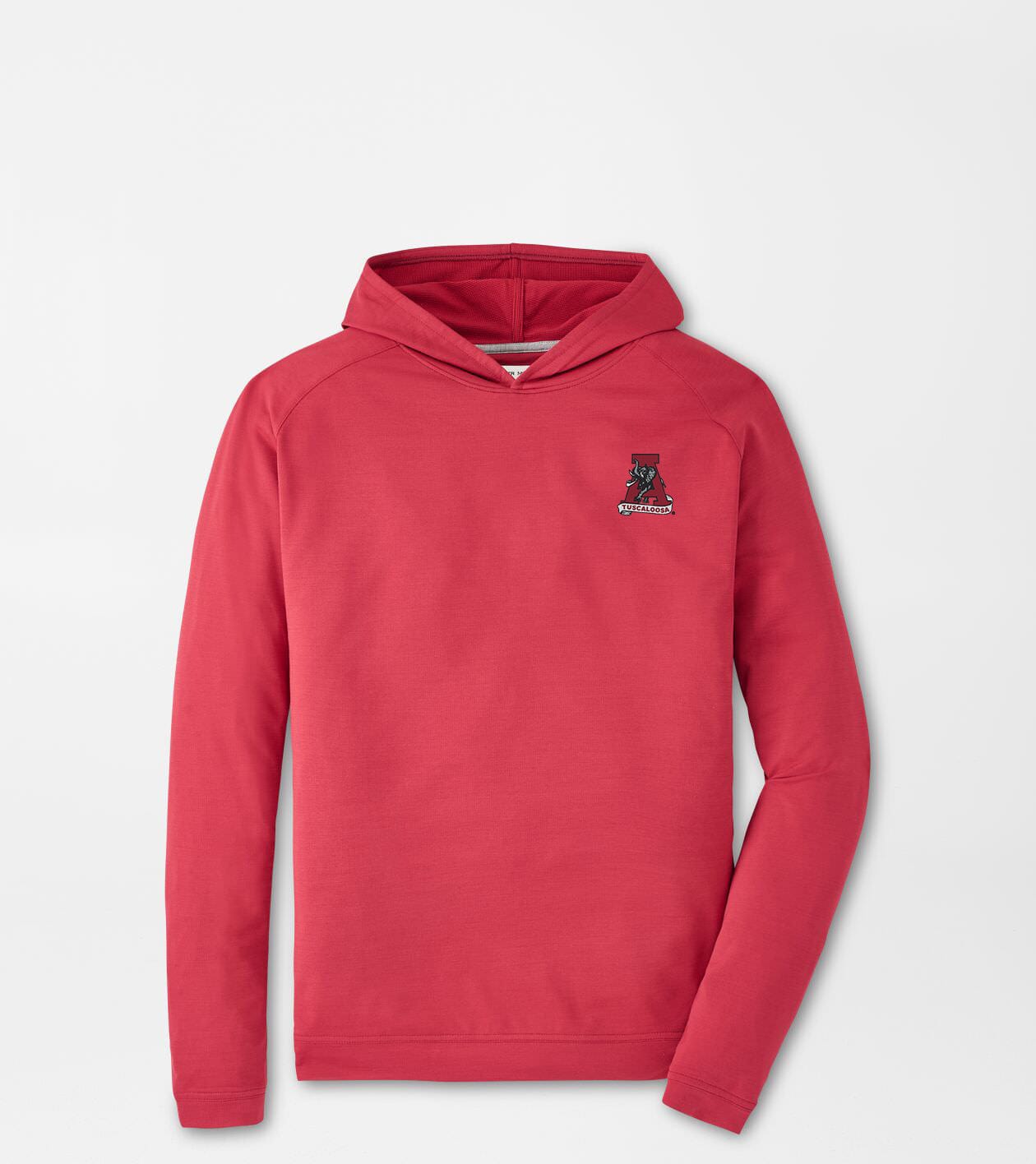 PETER MILLAR GAMEDAY - UNIVERSITY OF ALABAMA - TUSCALOOSA VAULT A CRIMSON / S TUSCALOOSA VAULT A PINE PERFORMANCE HOODIE