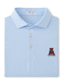 PETER MILLAR GAMEDAY - UNIVERSITY OF ALABAMA - TUSCALOOSA VAULT A - POLOS COTTAGE BLUE / S TUSCALOOSA VAULT A JUBILEE STRIPE PERFORMANCE POLO