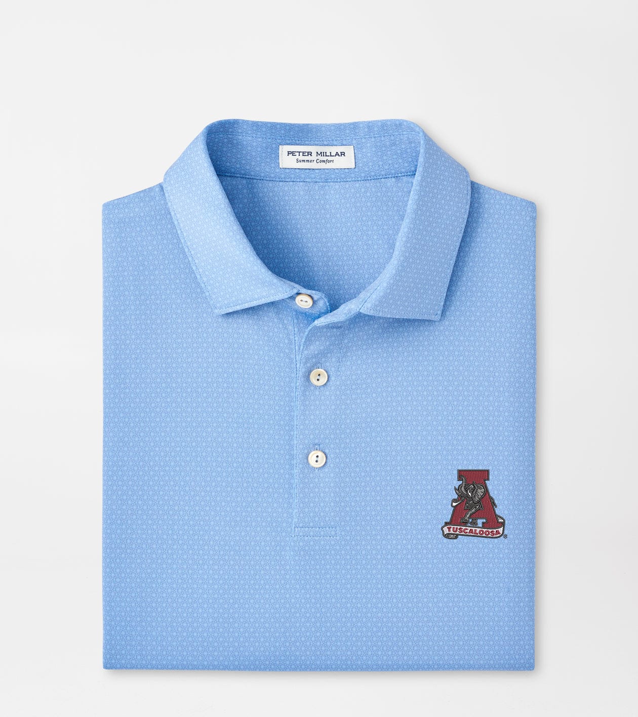 PETER MILLAR GAMEDAY - UNIVERSITY OF ALABAMA - TUSCALOOSA VAULT A - POLOS COTTAGE BLUE / S TUSCALOOSA VAULT A TESSERACT POLO