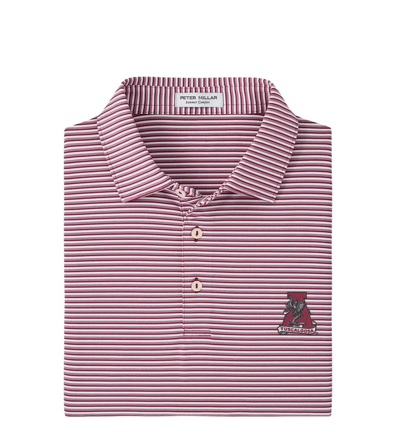 PETER MILLAR GAMEDAY - UNIVERSITY OF ALABAMA - TUSCALOOSA VAULT A - POLOS POMEGRANATE / S TUSCALOOSA VAULT CEDAR PERFORMANCE POLO