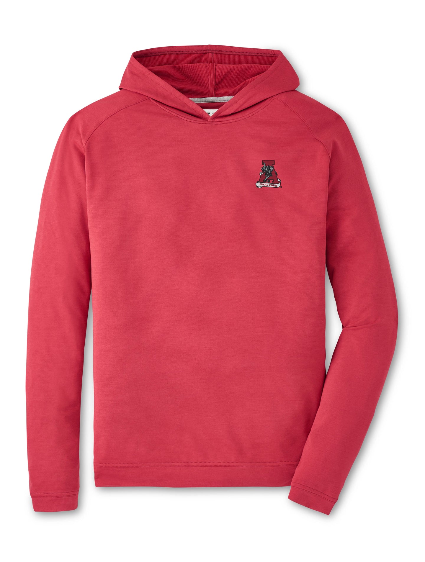 PETER MILLAR GAMEDAY - UNIVERSITY OF ALABAMA - VINTAGE FINAL FOUR - 14 ZIPS CRIMSON1 / S VINTAGE FINAL FOUR PINE PERFORMANCE HOODIE