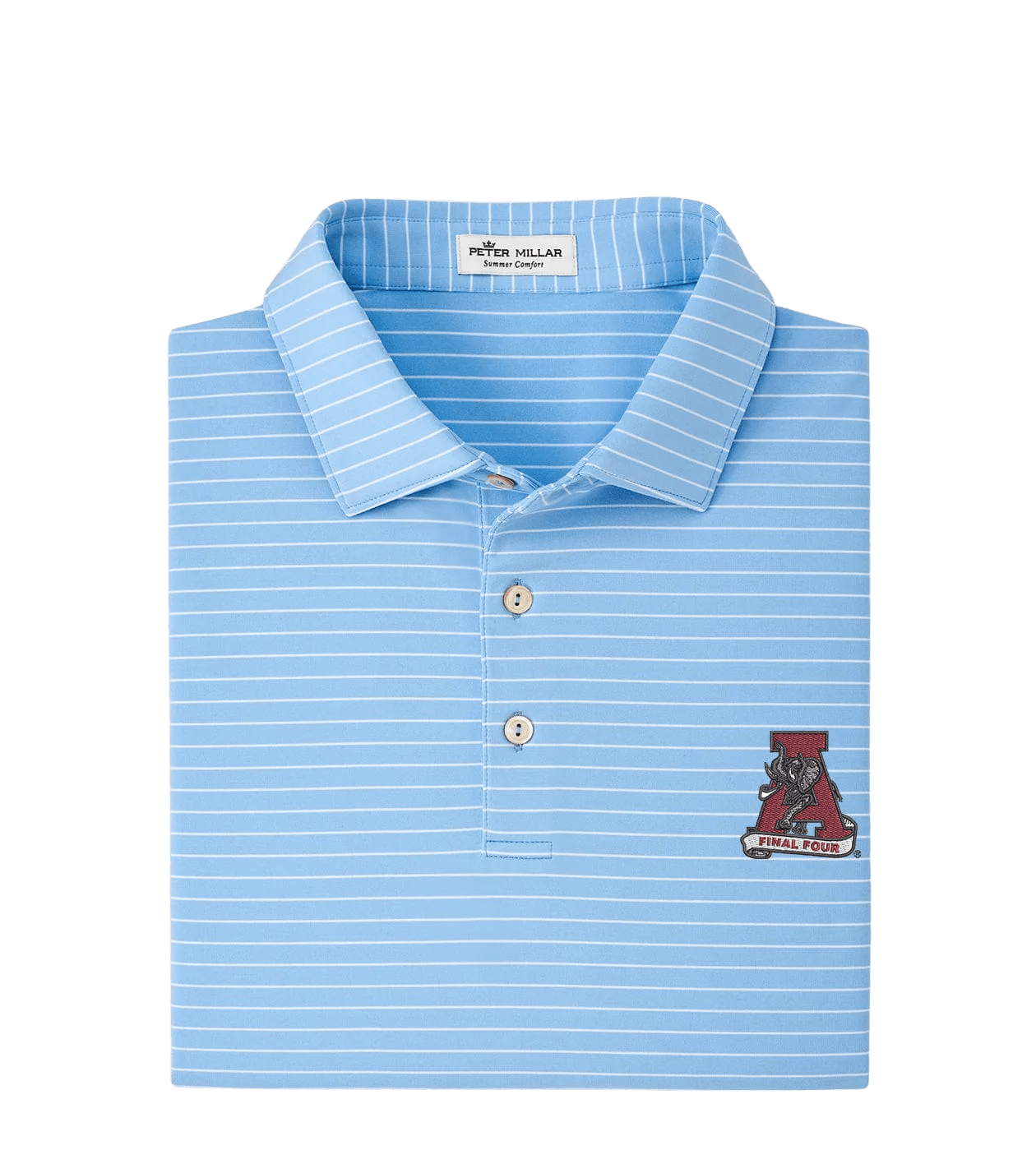 PETER MILLAR GAMEDAY - UNIVERSITY OF ALABAMA - VINTAGE FINAL FOUR - POLOS COTTAGE BLUE / S VINTAGE FINAL FOUR CRAFTY PERFORMANCE POLO