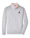 PETER MILLAR GAMEDAY - UNIVERSITY OF GEORGIA - 14 ZIPS GALE GREY / S Vintage Dawg Perth Melange 1/4 Zip