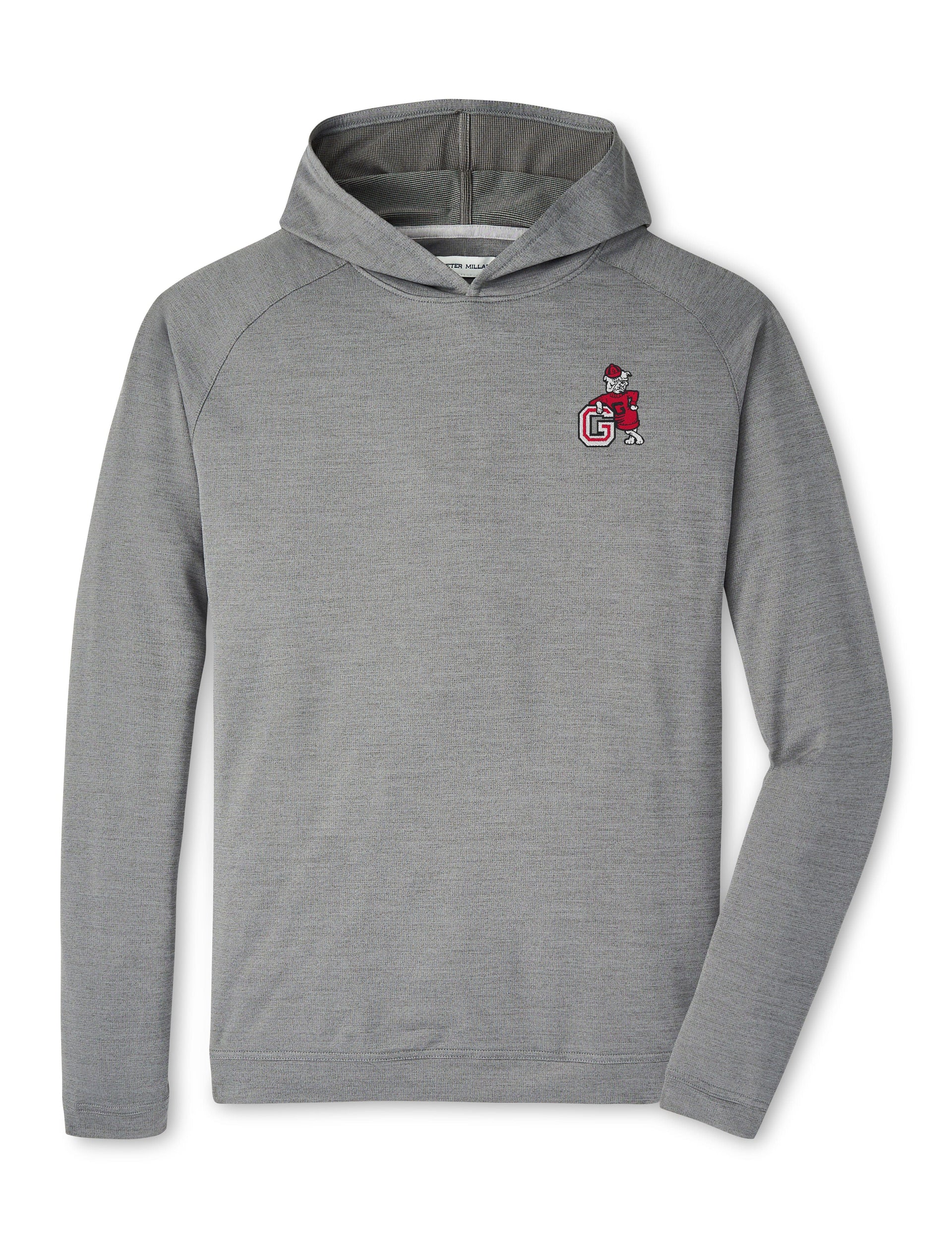 PETER MILLAR GAMEDAY - UNIVERSITY OF GEORGIA - HOODIES IRON / S VINTAGE DAWG PINE PERFORMANCE HOODIE