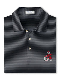 PETER MILLAR GAMEDAY - UNIVERSITY OF GEORGIA - POLOS BLACK / S Vintage Dawgs Hemlock Jersey Polo