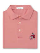 PETER MILLAR GAMEDAY - UNIVERSITY OF GEORGIA - POLOS RED3 / S VINTAGE DAWG JUBILEE STRIPE PERFORMANCE POLO