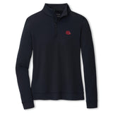 PETER MILLAR GAMEDAY - WOMENS ZIP BLK / S HARD HAT RAGLAN SLEEVE PERTH LAYER