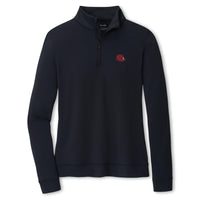 PETER MILLAR GAMEDAY - WOMENS ZIP BLK / S HARD HAT RAGLAN SLEEVE PERTH LAYER