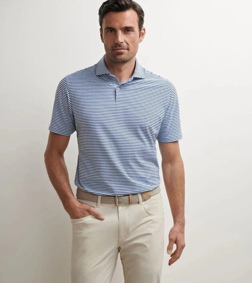 PETER MILLAR OUTERWEAR - 14 ZIP ALBATROSS COTTON BLEND PIQUE