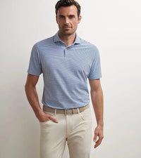 PETER MILLAR OUTERWEAR - 14 ZIP ALBATROSS COTTON BLEND PIQUE
