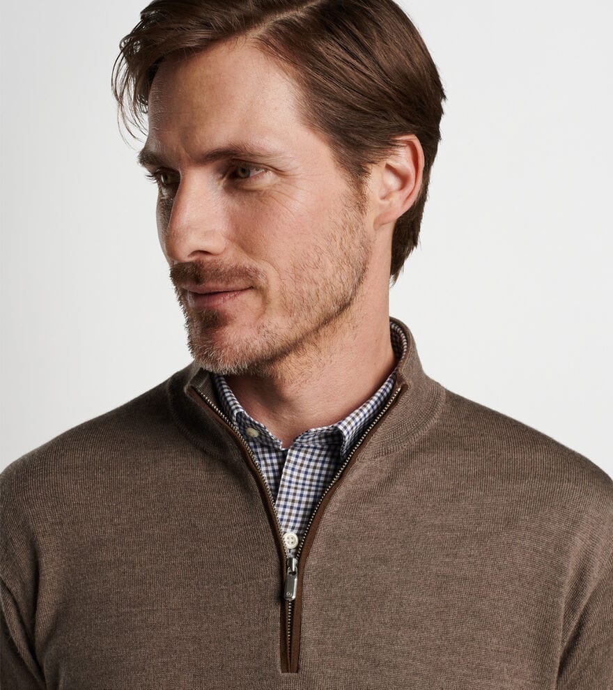 Men’s Peter Millar buy Byron Textured 1/4-Zip Sweater