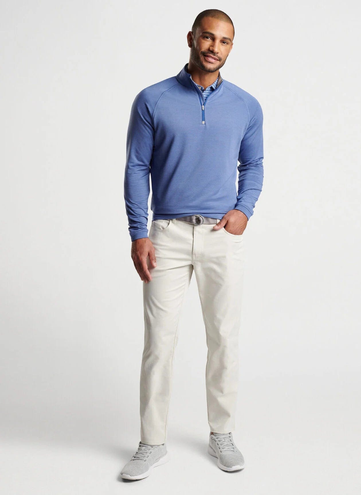 PETER MILLAR OUTERWEAR - 14 ZIP BEAUMONT PERFORMANCE 1/4 ZIP