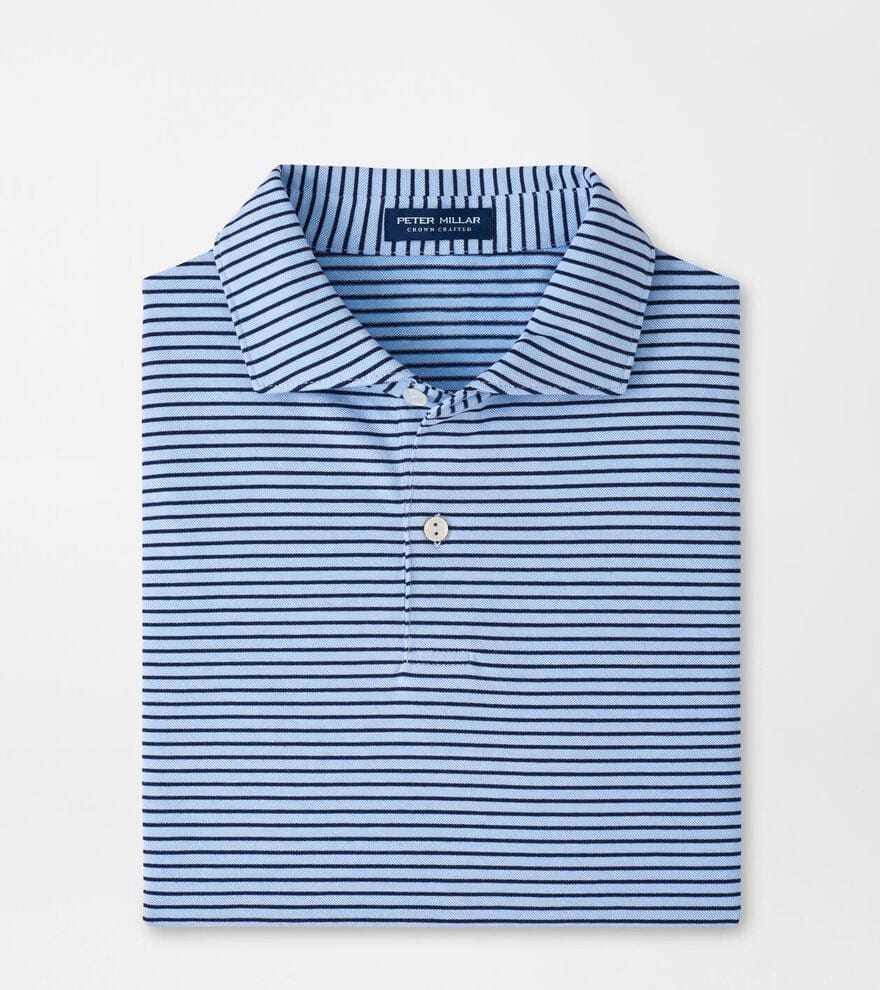 PETER MILLAR OUTERWEAR - 14 ZIP BLUE TOPAZ / XL ALBATROSS COTTON BLEND PIQUE