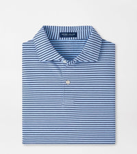PETER MILLAR OUTERWEAR - 14 ZIP BLUE TOPAZ / XL ALBATROSS COTTON BLEND PIQUE