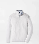 PETER MILLAR OUTERWEAR - 14 ZIP BRITISH GREY / M STEALTH PERFORMANCE 1/4 ZIP