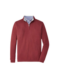 PETER MILLAR OUTERWEAR - 14 ZIP CELOSIA RED / L CROWN COMFORT PULLOVER