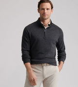 PETER MILLAR OUTERWEAR - 14 ZIP GRANT BIRDSEYE 1/4 ZIP