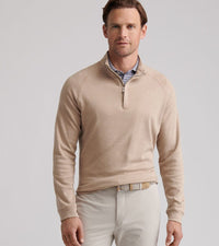 PETER MILLAR OUTERWEAR - 14 ZIP GRANT BIRDSEYE 1/4 ZIP