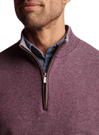 PETER MILLAR OUTERWEAR - 14 ZIP MILL WOOL-CASHMERE 1/4 ZIP