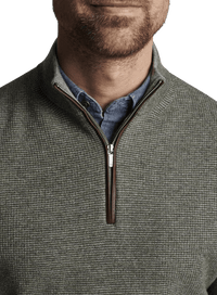 PETER MILLAR OUTERWEAR - 14 ZIP MILL WOOL-CASHMERE 1/4 ZIP