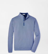 PETER MILLAR OUTERWEAR - 14 ZIP SPORT NAVY / M PERTH BIRDSEYE PERFORMANCE 1/4 ZIP