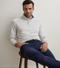 PETER MILLAR OUTERWEAR - 14 ZIP STEALTH PERFORMANCE 1/4 ZIP