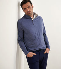 PETER MILLAR OUTERWEAR - 14 ZIP STEALTH PERFORMANCE 1/4 ZIP