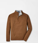 PETER MILLAR OUTERWEAR - 14 ZIP WALNUT / M STEALTH  PERFORMANCE 1/4 ZIP