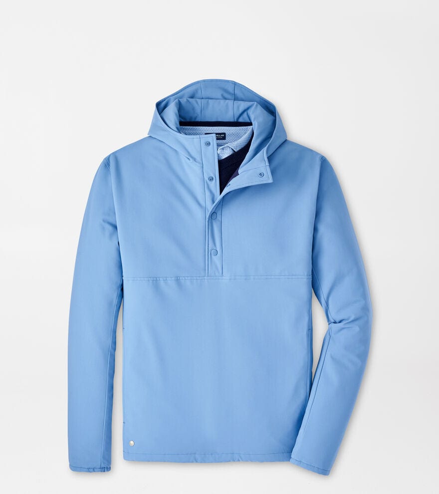 PETER MILLAR OUTERWEAR - HOODIE VINTAGE INDIGO / M APPROACH INSULATED HALF-SNAP HOODIE