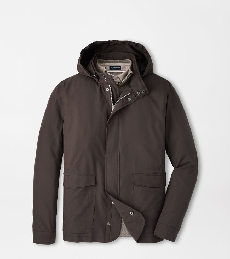PETER MILLAR OUTERWEAR - JACKET ANTIQUE WALNUT / L DISCOVERY FIELD JACKET