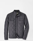 PETER MILLAR OUTERWEAR - JACKET IRON / M NORFOLK QUILTED BOMBER