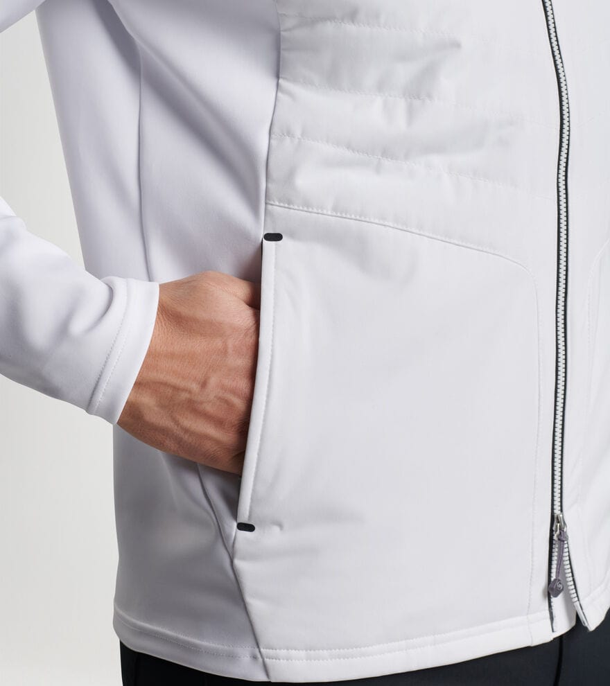 MERGE ELITE HYBRID HOODED JACKET – Christopher Mobley MERGE ELITE HYBRID HOODED JACKET – Christopher Mobley