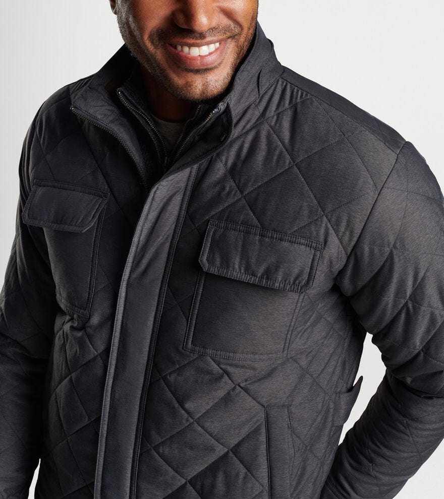 PETER MILLAR OUTERWEAR - JACKET NORFOLK QUILTED BOMBER