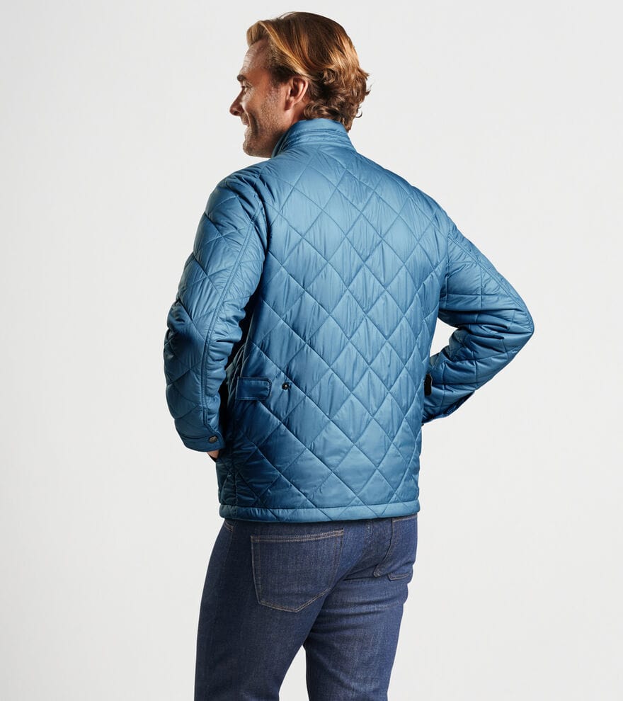 PETER MILLAR OUTERWEAR - JACKET NORFOLK QUILTED BOMBER