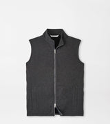 PETER MILLAR OUTERWEAR - VEST IRON / M CROWN FLEECE FULL ZIP