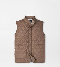 PETER MILLAR OUTERWEAR - VEST RYE / M ESSEX WOOL